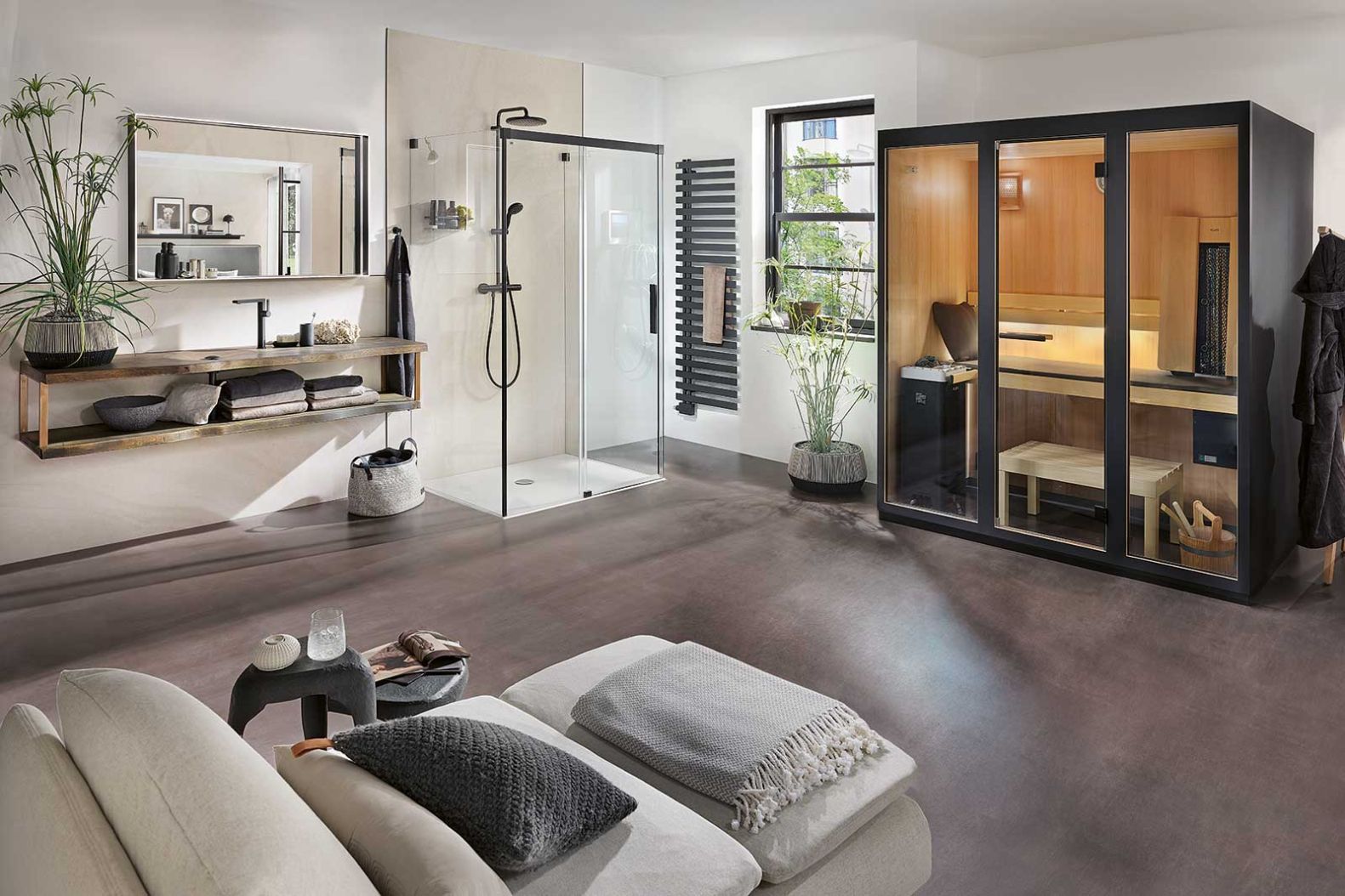 «Easy» ist nicht nur der Name, sondern auch der Aufbau. Die unkomplizierte Sauna überzeugt nämlich als clevere Selbstaufbaulösung und passt mit ihren kompakten Massen auch in kleinere Wohnräume. Nun gibt es sie in einer neuen Ausführung: Die «Black Edition» erweitert mit der ultramatten, schwarzen Oberfläche das Erfolgsmodell um eine stilvolle Variante. klafs.ch