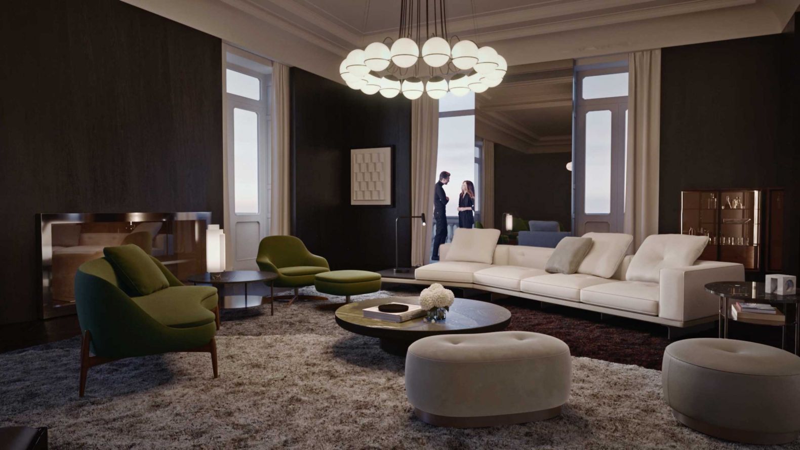 Die Designmöbel von Minotti sprechen eine universelle Sprache, die zu allen Innenräumen und Lebensweisen passt.