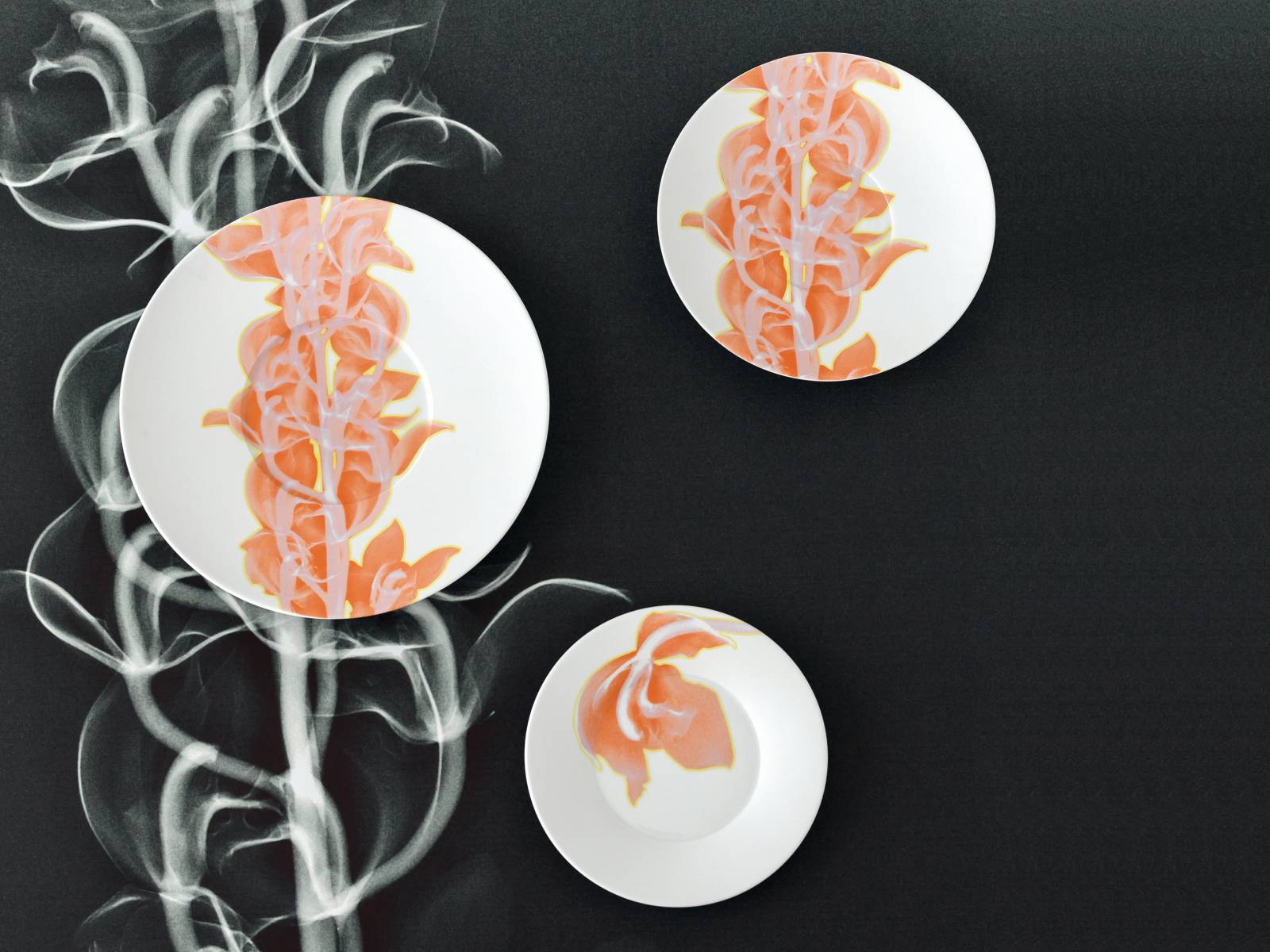 Was gibt es Schöneres, als kultiviert von handgefertigtem Porzellan zu speisen? Das zauberhafte Dekor von «PalmHouse X» designte Stefanie Hering mithilfe von Röntgentechnik. Hering Berlin.