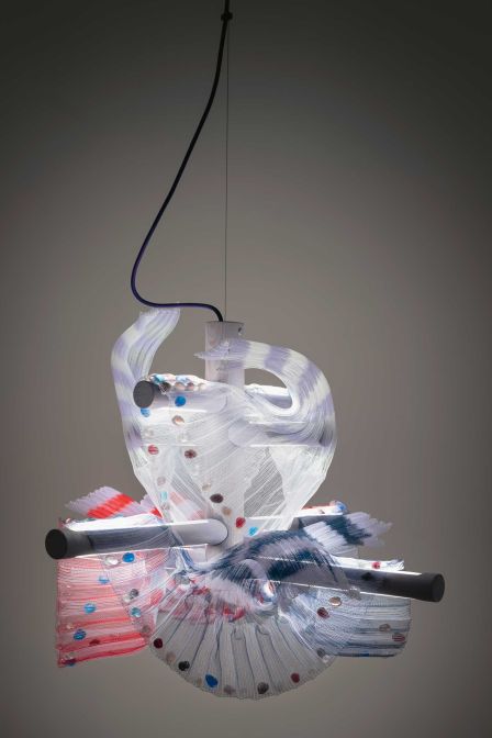 Cécile Feilchenfeldt und Adrien Roveros Murano-Lüster: Je nachdem, wie die Perlen vom Licht angestrahlt werden, verändert sich ihr prachtvoller Anblick.